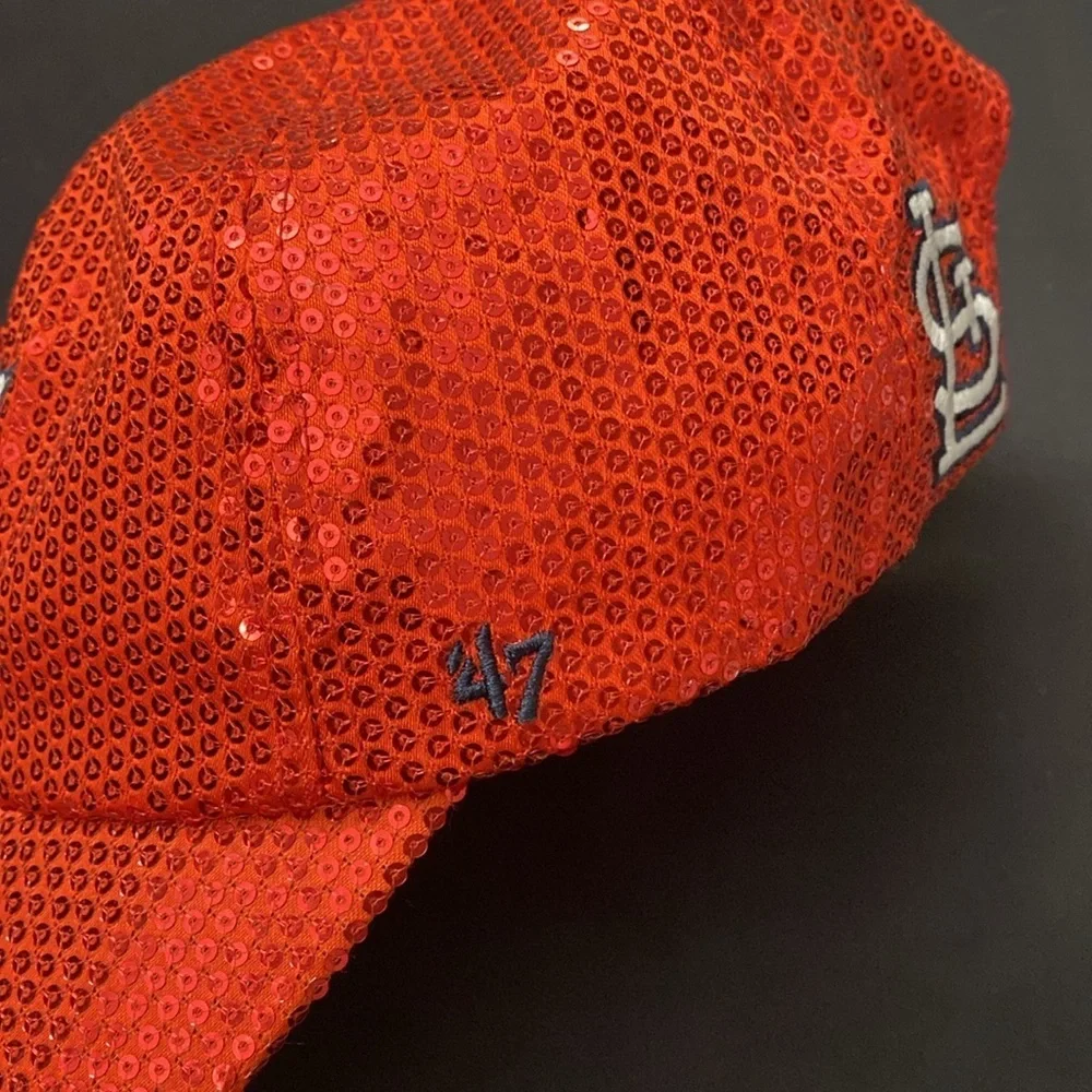 St. Louis Cardinals 47 Brand LIMITED EDITION BLING SEQUIN SPARKLE HAT MLB